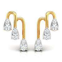 Daily Spark Cascade Arc Diamond Stud Earrings