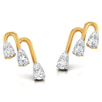 Daily Spark Cascade Arc Diamond Stud Earrings