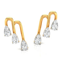 Daily Spark Cascade Arc Diamond Stud Earrings