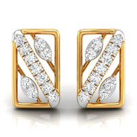 Daily Spark Deco Stripe Diamond Stud Earrings