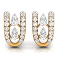 Daily Spark Twin Arc Diamond Stud Earrings