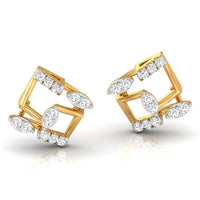 Daily Spark Kite Frame Diamond Stud Earrings
