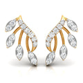 Daily Spark Laurel Vine Diamond Stud Earrings