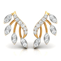 Daily Spark Laurel Vine Diamond Stud Earrings
