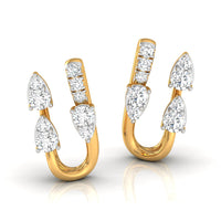 Daily Spark Wishbone Spray Diamond Stud Earrings