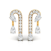 Daily Spark Arch Drop Diamond Stud Earrings