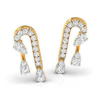 Daily Spark Arch Drop Diamond Stud Earrings