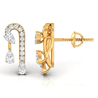 Daily Spark Arch Drop Diamond Stud Earrings