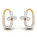 Daily Spark Oval Blossom Diamond Stud Earrings