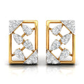 Daily Spark Deco Square Diamond Stud Earrings