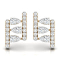 Daily Spark Deco Ladder Diamond Stud Earrings