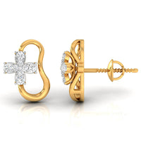 Daily Spark Infinity Bloom Diamond Stud Earrings