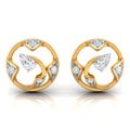 Daily Spark Orbit Swirl Diamond Stud Earrings