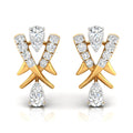 Daily Spark Crossover Drop Diamond Stud Earrings